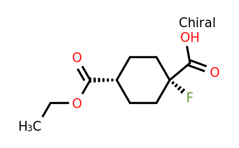 2041844-30-6 | cis-4-ethoxycarbonyl-1-fluoro-cyclohexanecarboxylic acid