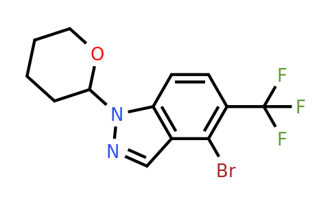 2044704-81-4 | 4-Bromo-1-(tetrahydro-2H-pyran-2-yl)-5-(trifluoromethyl)-1H-indazole