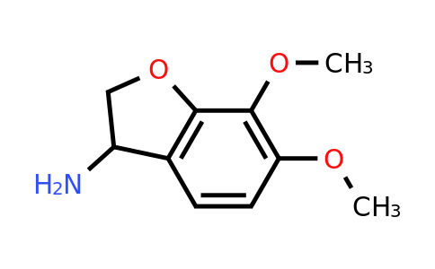 204646-33-3 | 6,7-Dimethoxy-2,3-dihydrobenzofuran-3-amine