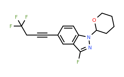 2052136-98-6 | 3-Fluoro-1-(tetrahydro-2H-pyran-2-yl)-5-(4,4,4-trifluorobut-1-yn-1-yl)-1H-indazole