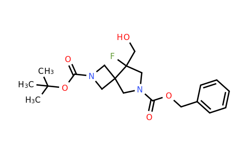2052992-89-7 | O6-benzyl O2-tert-butyl 8-fluoro-8-(hydroxymethyl)-2,6-diazaspiro[3.4]octane-2,6-dicarboxylate