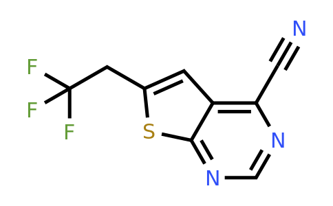 2055107-61-2 | 6-(2,2,2-Trifluoroethyl)thieno[2,3-d]pyrimidine-4-carbonitrile