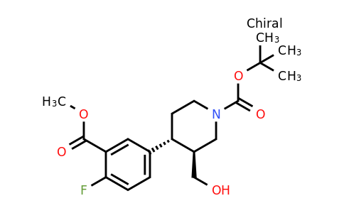 2055991-12-1 | tert-Butyl (3S,4R)-4-(4-fluoro-3-(methoxycarbonyl)phenyl)-3-(hydroxymethyl)piperidine-1-carboxylate