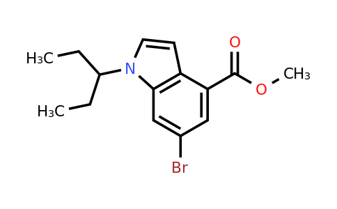 2070014-80-9 | Methyl 6-bromo-1-(pentan-3-yl)-1H-indole-4-carboxylate