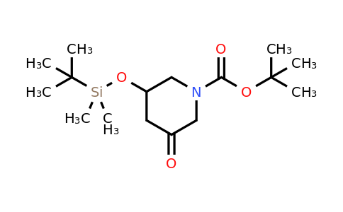 2070015-35-7 | tert-Butyl 3-((tert-butyldimethylsilyl)oxy)-5-oxopiperidine-1-carboxylate