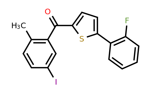 2070015-36-8 | (5-(2-Fluorophenyl)thiophen-2-yl)(5-iodo-2-methylphenyl)methanone