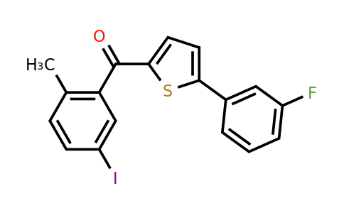 2070015-41-5 | (5-(3-Fluorophenyl)thiophen-2-yl)(5-iodo-2-methylphenyl)methanone