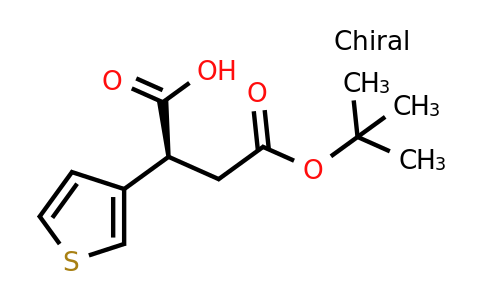 207120-65-8 | (S)-4-(tert-Butoxy)-4-oxo-2-(thiophen-3-yl)butanoic acid
