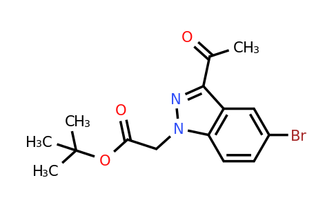 2086183-72-2 | tert-Butyl 2-(3-acetyl-5-bromo-1H-indazol-1-yl)acetate
