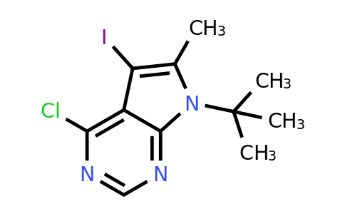 7-(tert-Butyl)-4-chloro-5-iodo-6-methyl-7H-pyrrolo[2,3-d]pyrimidine