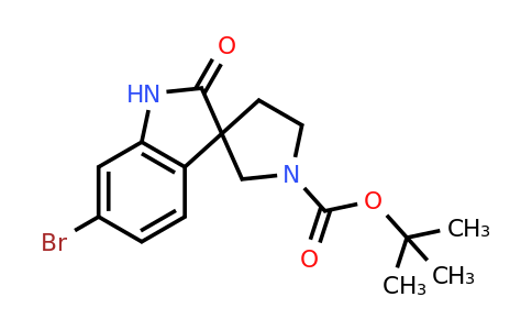 2089310-17-6 | tert-Butyl 6-bromo-2-oxospiro[indoline-3,3'-pyrrolidine]-1'-carboxylate