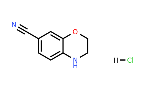 2089319-22-0 | 3,4-Dihydro-2H-benzo[1,4]oxazine-7-carbonitrile hydrochloride