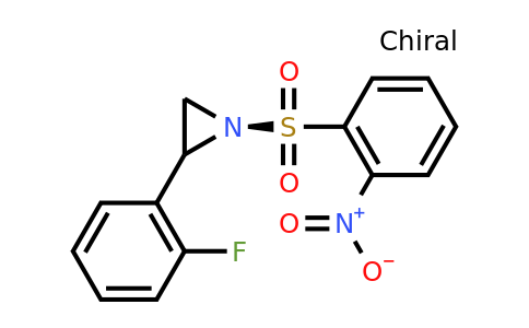 (r)-2-(2-Fluorophenyl)-1-((2-nitrophenyl)sulfonyl)aziridine