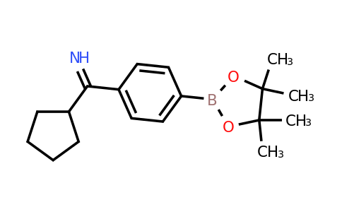 2096331-03-0 | Cyclopentyl(4-(4,4,5,5-tetramethyl-1,3,2-dioxaborolan-2-yl)phenyl)methanimine