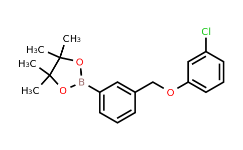 2096332-64-6 | 2-(3-((3-Chlorophenoxy)methyl)phenyl)-4,4,5,5-tetramethyl-1,3,2-dioxaborolane