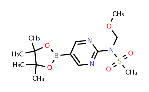 2096333-95-6 | N-(Methoxymethyl)-N-(5-(4,4,5,5-tetramethyl-1,3,2-dioxaborolan-2-yl)pyrimidin-2-yl)methanesulfonamide