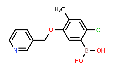 [2-Chloro-4-methyl-5-(pyridin-3-ylmethoxy)phenyl]boronic acid
