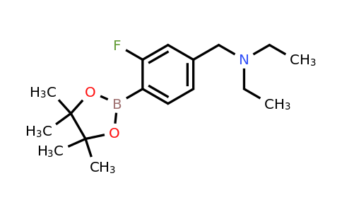 2096341-88-5 | N-Ethyl-N-(3-fluoro-4-(4,4,5,5-tetramethyl-1,3,2-dioxaborolan-2-yl)benzyl)ethanamine