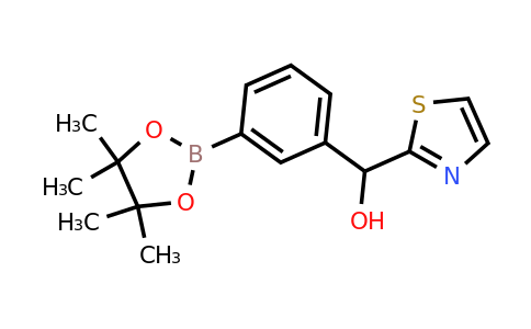 2096997-09-8 | 3-(4,4,5,5-Tetramethyl-[1,3,2]dioxaborolan-2-yl)-phenyl-thiazol-2-yl-methanol