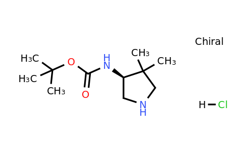2097061-00-0 | (S)-(4,4-Dimethyl-pyrrolidin-3-yl)-carbamic acid tert-butyl ester hydrochloride