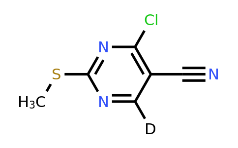 2097068-57-8 | 4-Chloro-6-deutero-2-methylsulfanyl-pyrimididine-5-carbonitrile