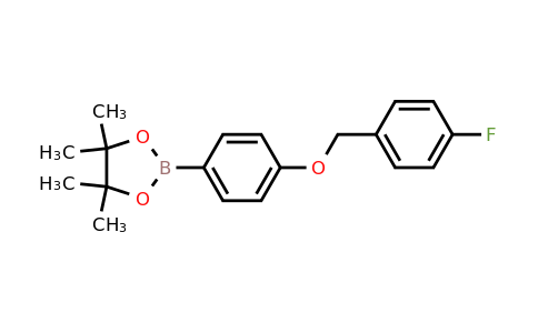 2097168-79-9 | 2-[4-(4-Fluoro-benzyloxy)-phenyl]-4,4,5,5-tetramethyl-[1,3,2]dioxaborolane