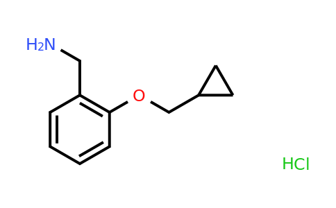 2097884-29-0 | 1-[2-(Cyclopropylmethoxy)phenyl]methanamine hydrochloride