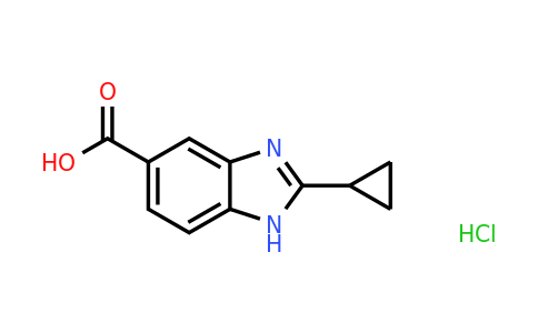 2097935-54-9 | 2-Cyclopropyl-1H-1,3-benzodiazole-5-carboxylic acid hydrochloride