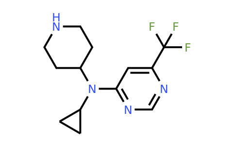 2097937-39-6 | N-Cyclopropyl-N-(piperidin-4-yl)-6-(trifluoromethyl)pyrimidin-4-amine