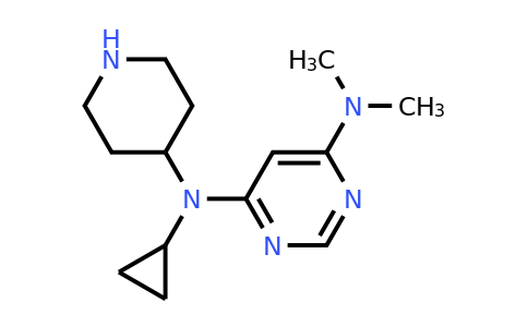 2097937-92-1 | N4-Cyclopropyl-N6,N6-dimethyl-N4-(piperidin-4-yl)pyrimidine-4,6-diamine