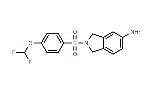 2098081-86-6 | 2-((4-(Difluoromethoxy)phenyl)sulfonyl)isoindolin-5-amine