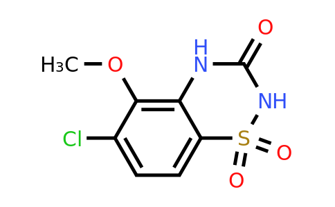 2100839-44-7 | 6-Chloro-5-methoxy-2H-benzo[e][1,2,4]thiadiazin-3(4H)-one 1,1-dioxide