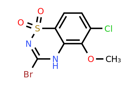 2100839-45-8 | 3-Bromo-6-chloro-5-methoxy-4H-benzo[e][1,2,4]thiadiazine 1,1-dioxide