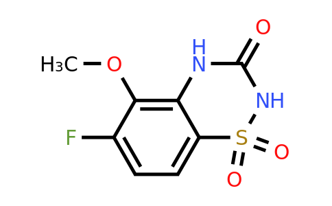 2100839-48-1 | 6-Fluoro-5-methoxy-2H-benzo[e][1,2,4]thiadiazin-3(4H)-one 1,1-dioxide
