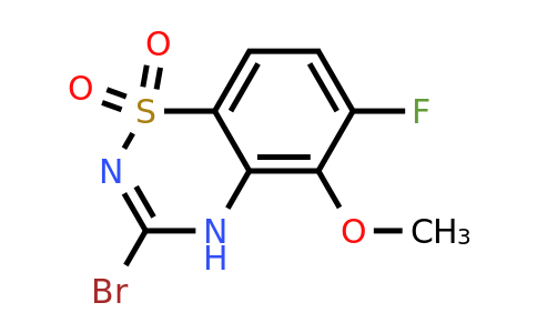2100839-49-2 | 3-Bromo-6-fluoro-5-methoxy-4H-benzo[e][1,2,4]thiadiazine 1,1-dioxide