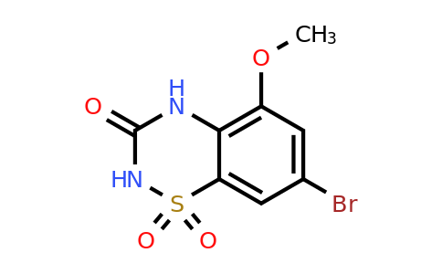 2100839-50-5 | 7-Bromo-5-methoxy-2H-benzo[e][1,2,4]thiadiazin-3(4H)-one 1,1-dioxide