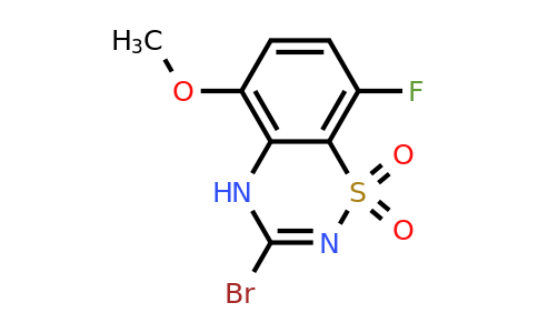 2100839-53-8 | 3-Bromo-8-fluoro-5-methoxy-4H-benzo[e][1,2,4]thiadiazine 1,1-dioxide