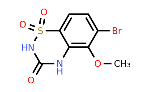 2100839-54-9 | 6-Bromo-5-methoxy-2H-benzo[e][1,2,4]thiadiazin-3(4H)-one 1,1-dioxide