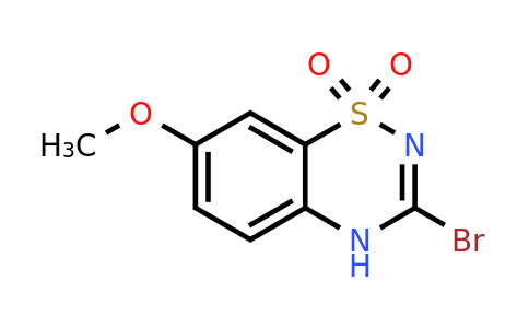 2100839-69-6 | 3-Bromo-7-methoxy-4H-benzo[e][1,2,4]thiadiazine 1,1-dioxide