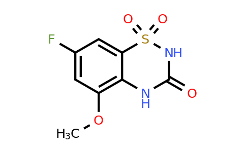 2100839-75-4 | 7-Fluoro-5-methoxy-2H-benzo[e][1,2,4]thiadiazin-3(4H)-one 1,1-dioxide