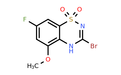 2100839-76-5 | 3-Bromo-7-fluoro-5-methoxy-4H-benzo[e][1,2,4]thiadiazine 1,1-dioxide