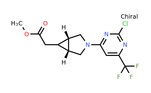 2102502-68-9 | Methyl2-(rel-(1r,5s,6s)-3-(2-chloro-6-(trifluoromethyl)pyrimidin-4-yl)-3-azabicyclo[3.1.0]hexan-6-yl)acetate