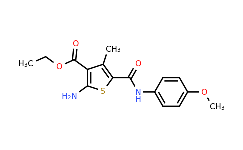 210560-47-7 | Ethyl 2-amino-5-((4-methoxyphenyl)carbamoyl)-4-methylthiophene-3-carboxylate