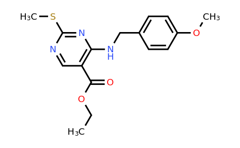 211230-35-2 | Ethyl 4-((4-methoxybenzyl)amino)-2-(methylthio)pyrimidine-5-carboxylate