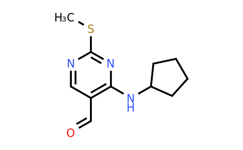 211245-64-6 | 4-(cyclopentylamino)-2-methylsulfanylpyrimidine-5-carbaldehyde