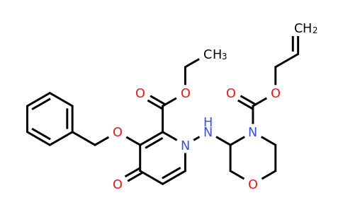 2119729-44-9 | Allyl 3-((3-(benzyloxy)-2-(ethoxycarbonyl)-4-oxopyridin-1(4H)-yl)amino)morpholine-4-carboxylate