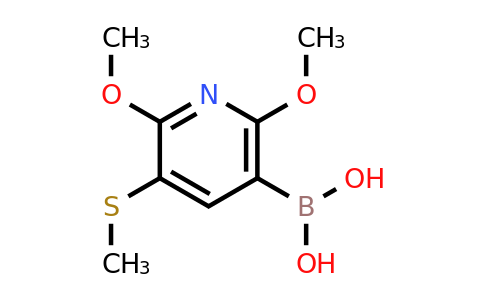 2121512-34-1 | 2,6-Dimethoxy-3-methylsulfanylpyridine-5-boronic acid