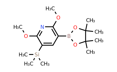 2,6-dimethoxy-3-(trimethylsilyl)pyridine-5-boronic acid pinacol ester