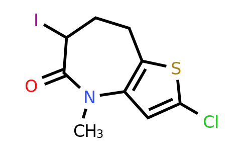 2124261-89-6 | 2-Chloro-6-iodo-4-methyl-4,6,7,8-tetrahydro-5H-thieno[3,2-b]azepin-5-one