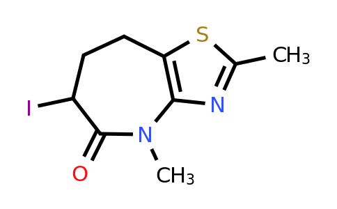 2124262-46-8 | 6-Iodo-2,4-dimethyl-4,6,7,8-tetrahydro-5H-thiazolo[4,5-b]azepin-5-one